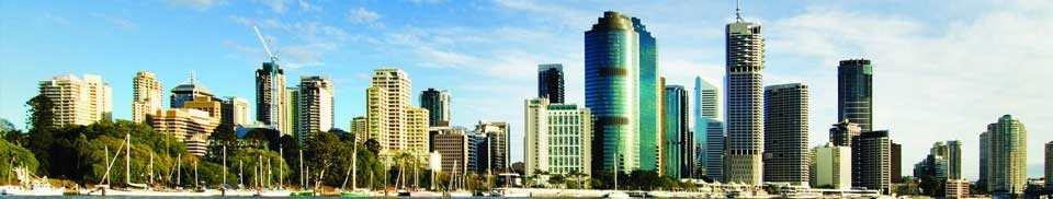 Brisbane City Skyline Pano QLD