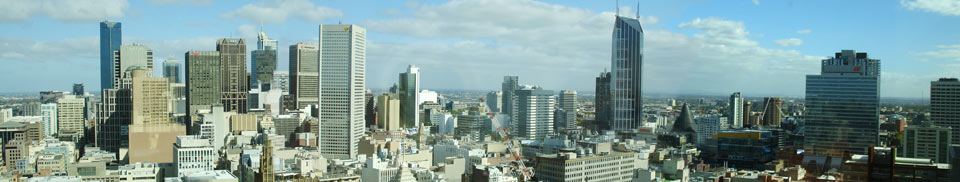 melbourne city skyline panorama vic