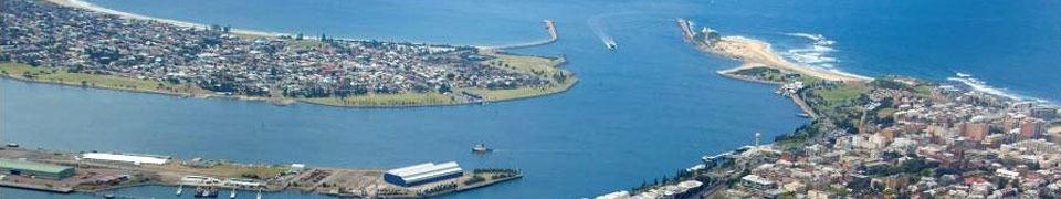 Newcastle NSW Aerial View