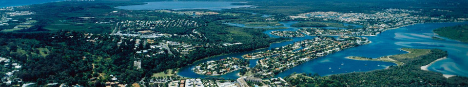 Sunshine Coast Noosa Beach Aerial View