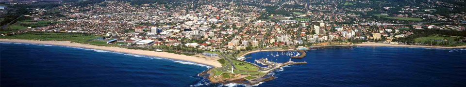 Wollongong NSW City Lighthouse and Beach